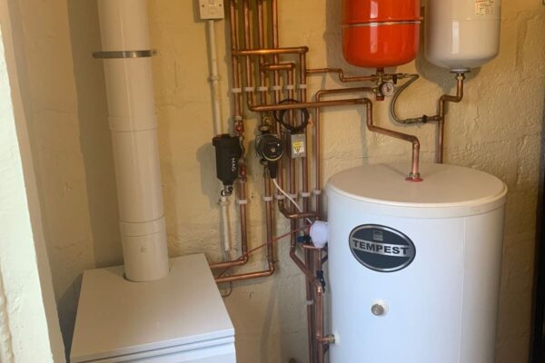 a boiler in a utility room by tempest brand