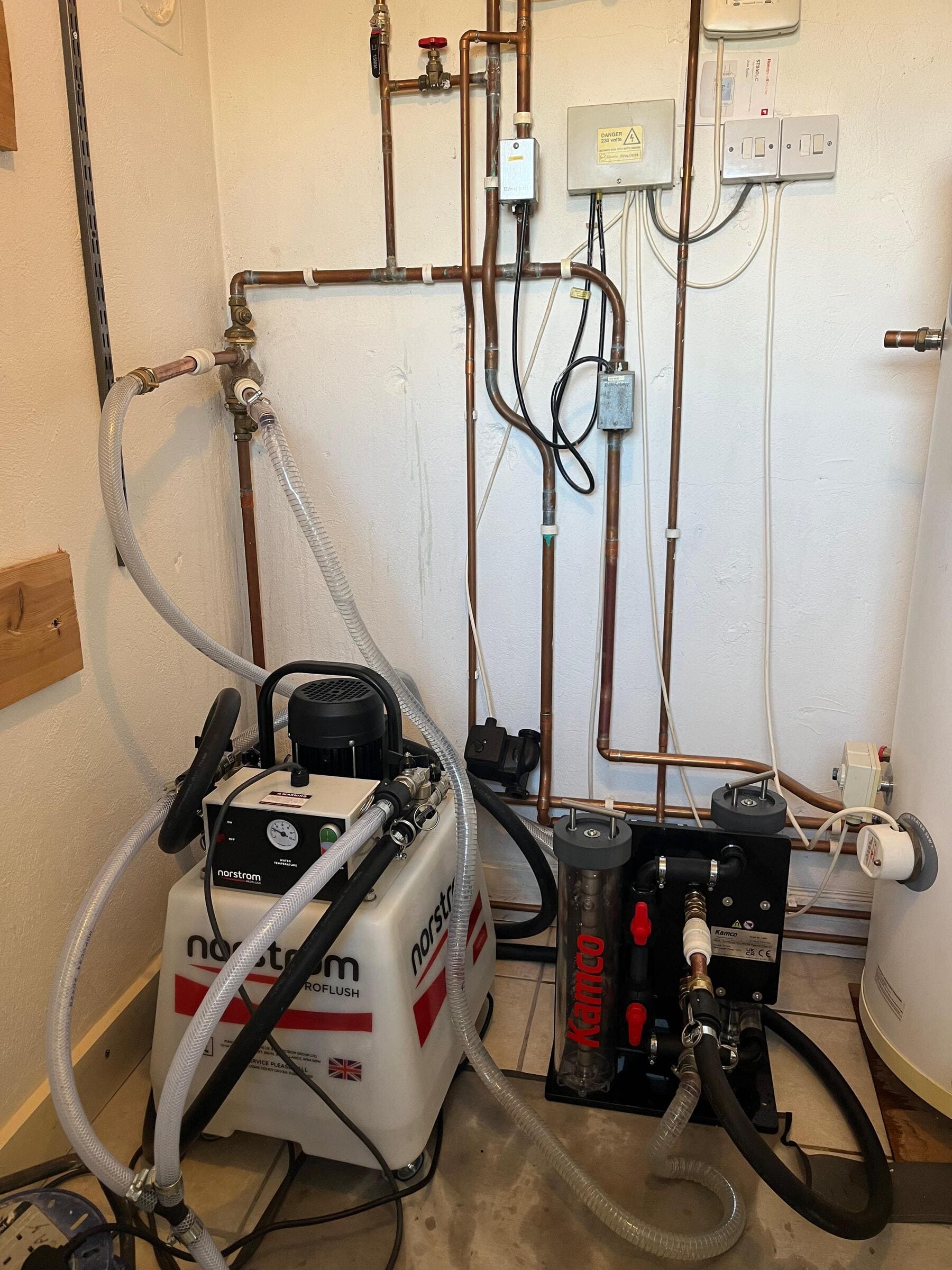 central heating power flushing